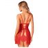 Obsessive Claussica - babydoll et tanga (rouge) - XL/XXL