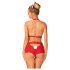 Obsessive Ms Reindy - ensemble de costume de renne pour femme (2 pièces) - rouge